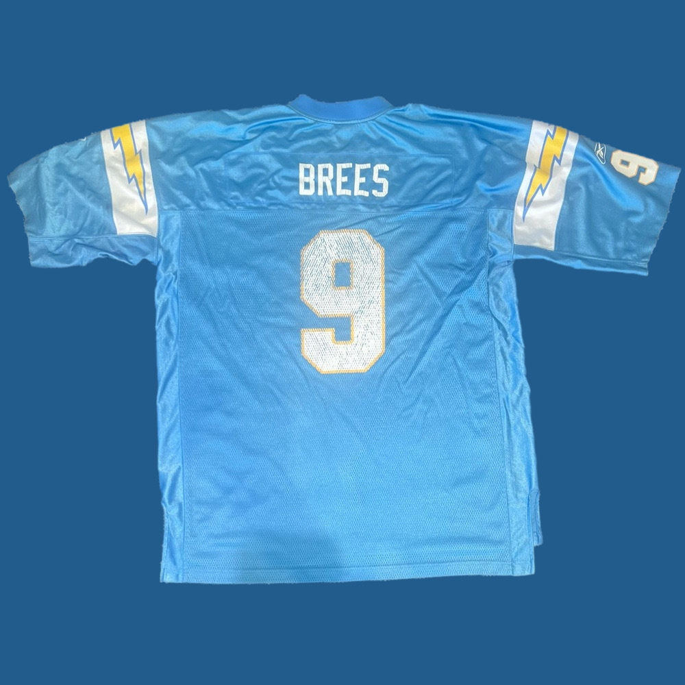 Drew Brees San Diego Chargers Vintage Reebok 2001 Rookie Football Jersey